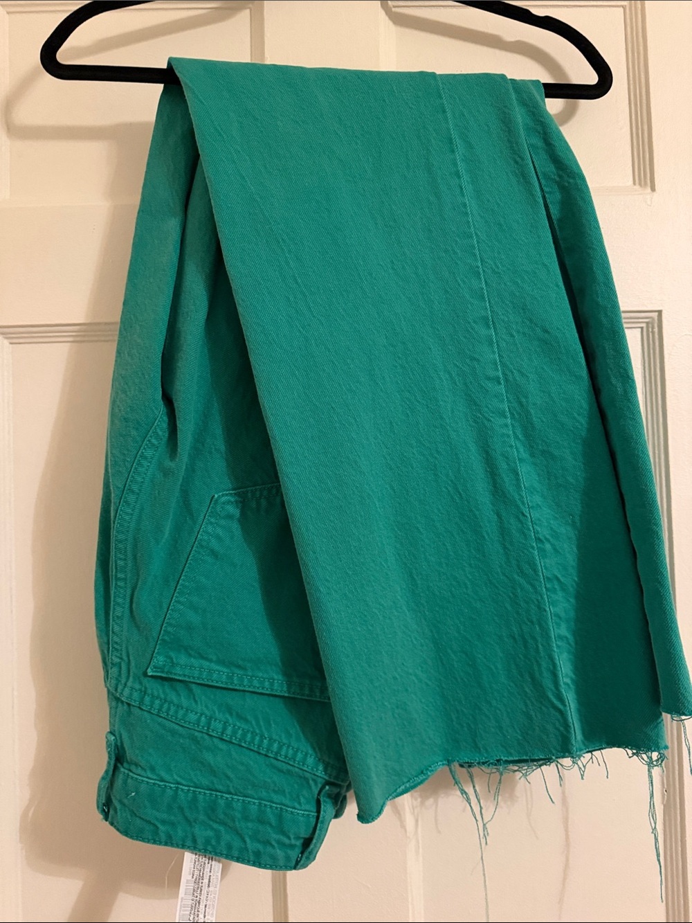 Zara Teal Green Boot-Cut Pants
